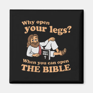 Imán Groovy Jesús Por Qué Abrir Tus Piernas Cuando Pued