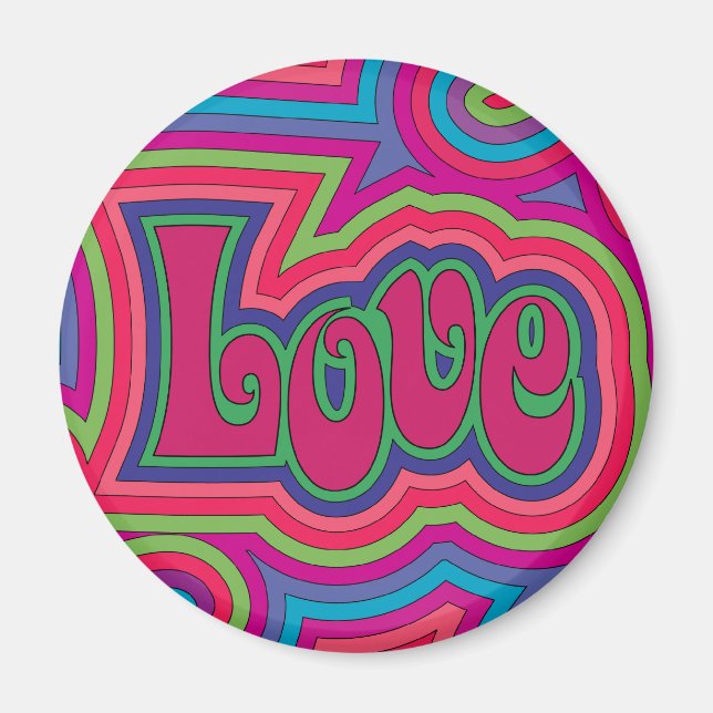Imán Groovy Love Magnet (Frente)