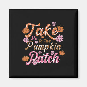 Imán Groovy Me Lleva Al Parche De La Calabaza Otoño Cae