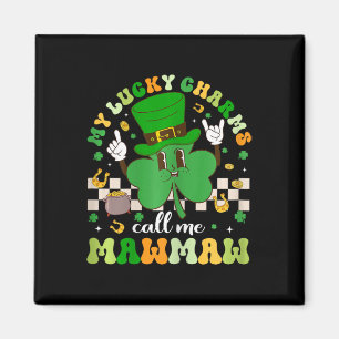Imán Groovy My Lucky Charms Me Llama Mawmaw Día de San 