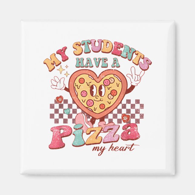 Imán Groovy My Students Have Zza Of My Heart Teacher Va (Frente)