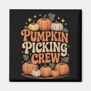 Imán Groovy Pumpkin Cking Crew Jersey Familiar Otoño F