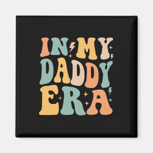 Imán Groovy retro en mi papá era padre y#; s día