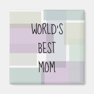 Imán Groovy Retro Green Dusty Blue Floral