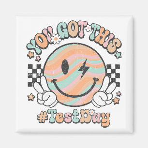Imán Groovy Smile Face This You Got Rock Day