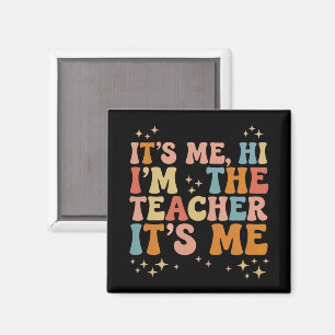 Imán Groovy Soy Yo Hola Soy El Profesor Es Yo Escuela