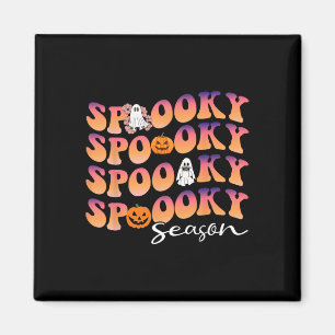 Imán Groovy Spooky Season lindo Pumpkin Halloween