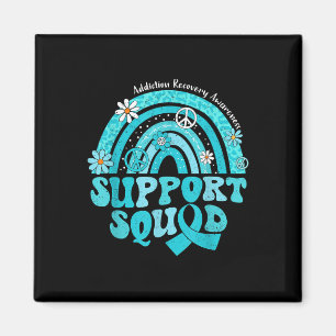 Imán Groovy Support Squad Rainbow Addication Recovery A