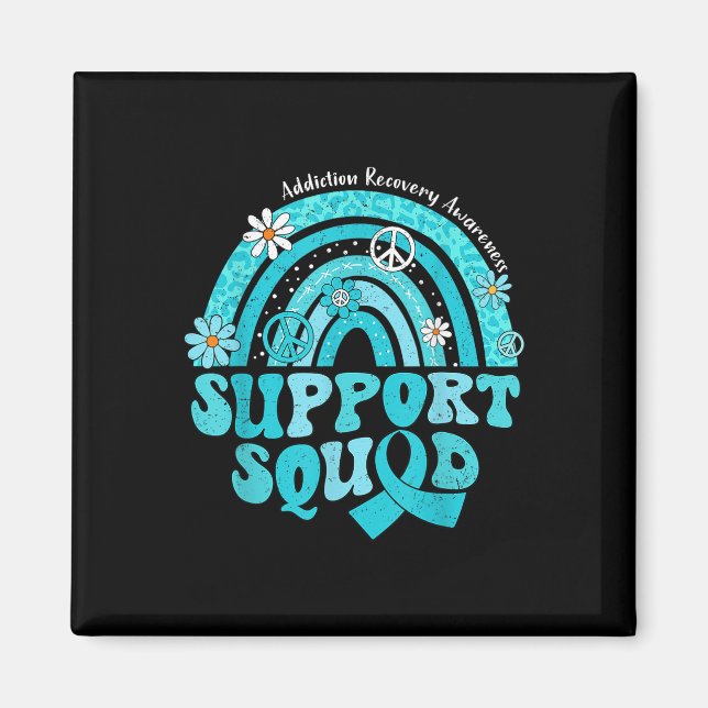 Imán Groovy Support Squad Rainbow Addication Recovery A (Frente)
