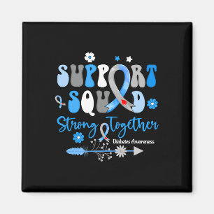 Imán Groovy Support Squad Ribbon T1d Sensibilización so