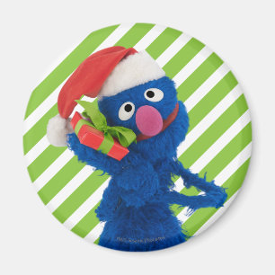 Imán Grover con gorro de Santa