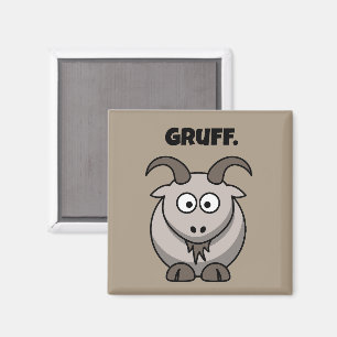 Imán Gruff Gray Goat Funny Fairy Tale Personalizado