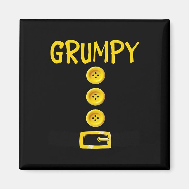 Imán Grum Grumpy Dwarf Halloween Costume de color (Frente)