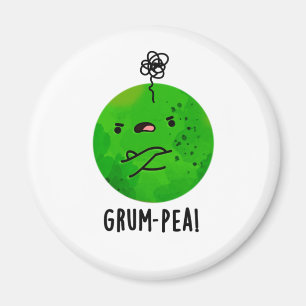 Imán Grum-pea Grny Grumpy Pea Veggie Pun