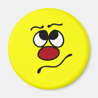Imán Grumpey de cara confusa