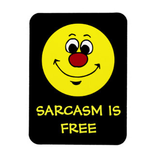 Imán Grumpey de cara sarcástica