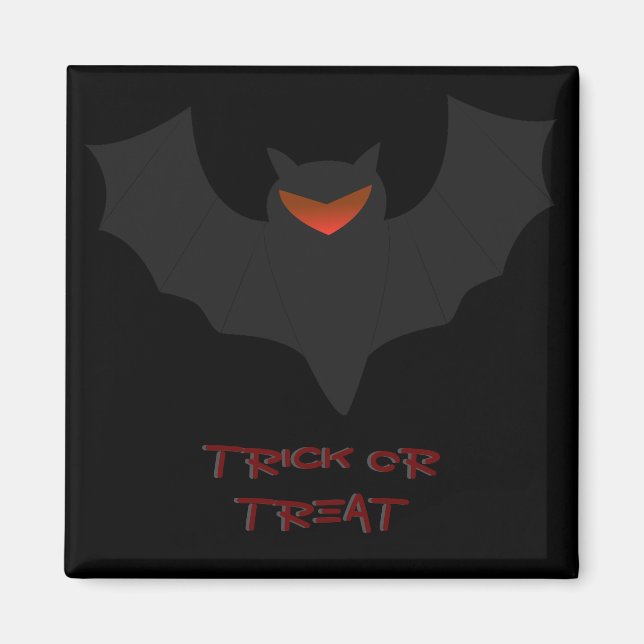 Imán Grumpy Bat Halloween Magnet (Frente)
