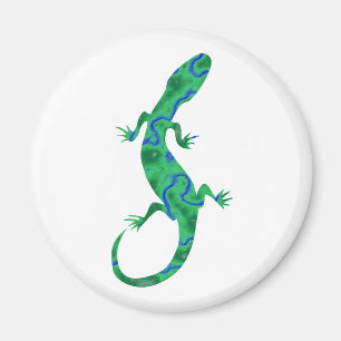 Imán Grüner Gecko ArtDeco