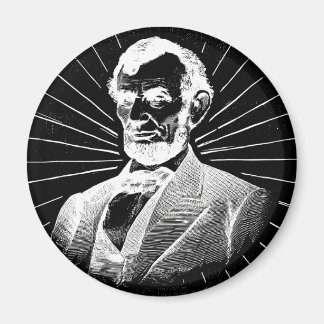 Imán grunge abraham lincoln