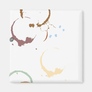 Imán Grunge Coffestain Magnet