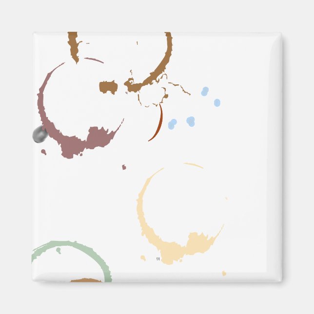 Imán Grunge Coffestain Magnet (Frente)