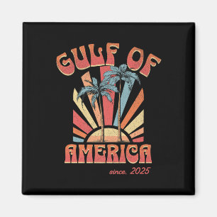 Imán Grunge Design Funny Retro 2025, Gulf Of Usa Americ