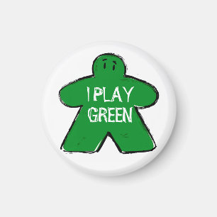 Imán Grunge Grunge Green Meeple Board