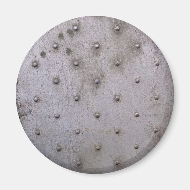 Imán Grunge hoja de acero con rejas (Frente)