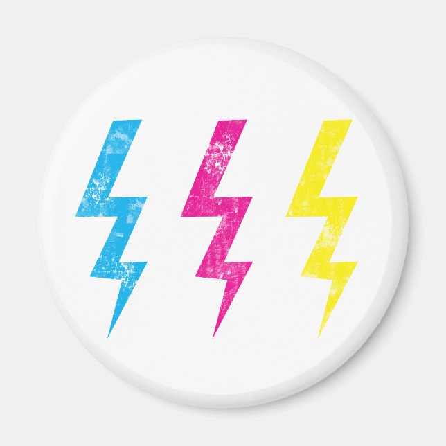 Imán Grunge Lightning Magnet (Frente)