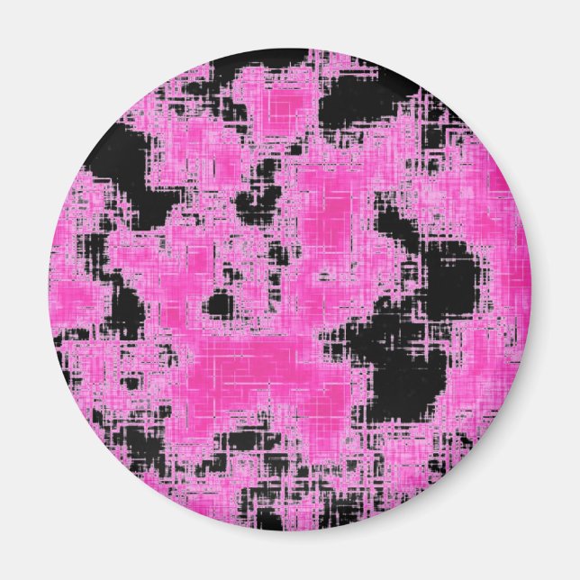 Imán Grunge rosado (Frente)