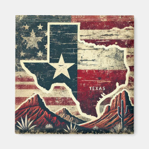 Imán Grunge Texas con problemas