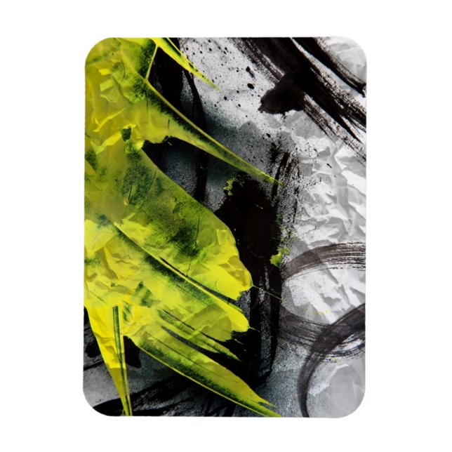 Imán Grunge textura expresiva pinceladas de pincel (Vertical)