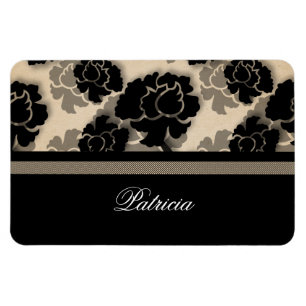 Imán Grungy Floral Decadence Flexi Magnet, Marfil