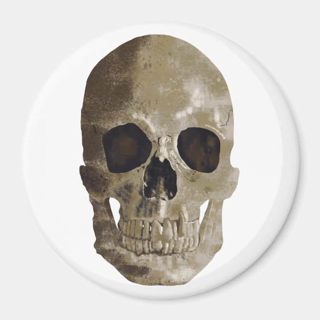 Imán Grungy Skull (Frente)