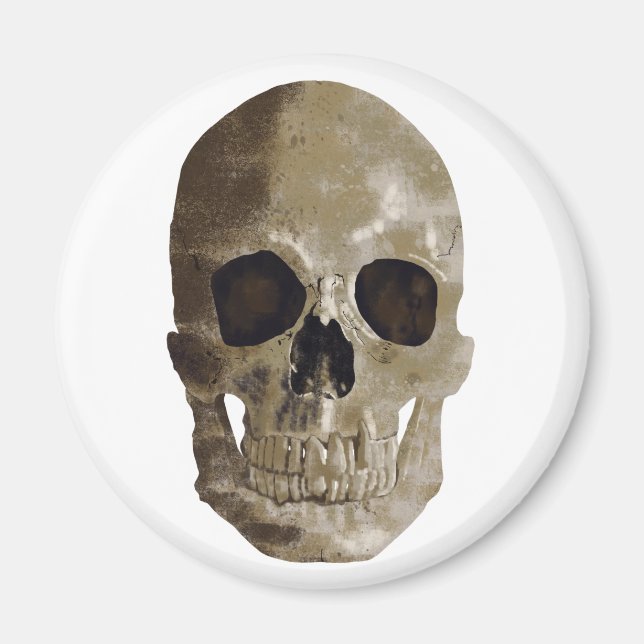 Imán Grungy Skull (Frente)