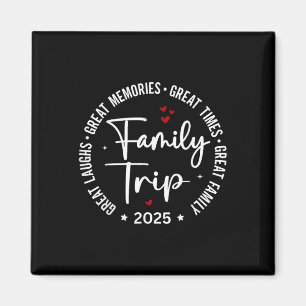 Imán Grupo coincidente de vacaciones de viaje familiar
