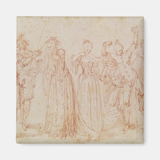 Imán Grupo de actores cómicos y trágicos (Frente)