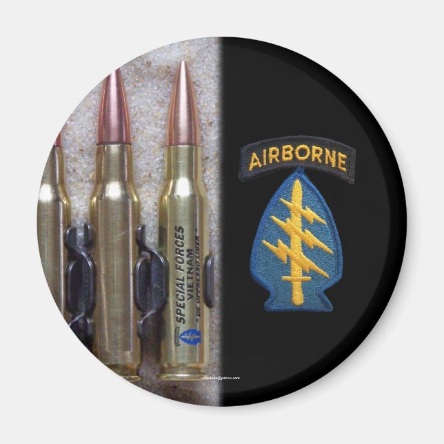 Imán grupo de boinas verdes de fuerzas especiales vietn (Frente)