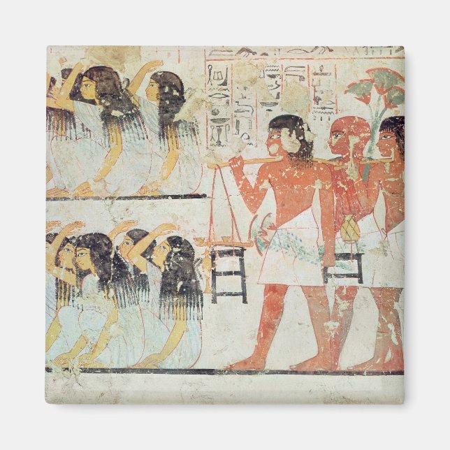 Imán Grupo de dolientes en la procesión fúnebre (Frente)