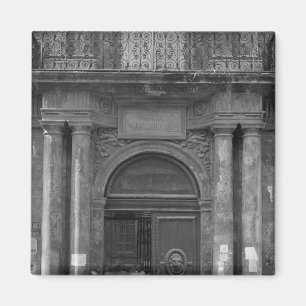 Imán Grupo de escolares que abandonan el Hotel de Ville