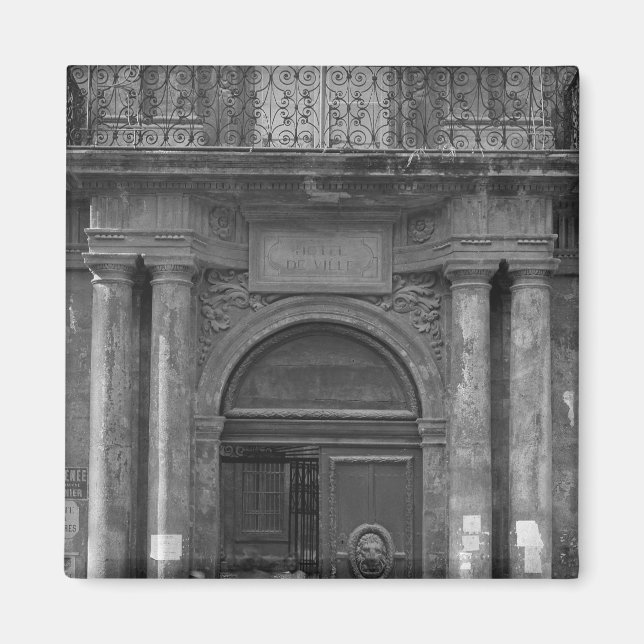 Imán Grupo de escolares que abandonan el Hotel de Ville (Frente)