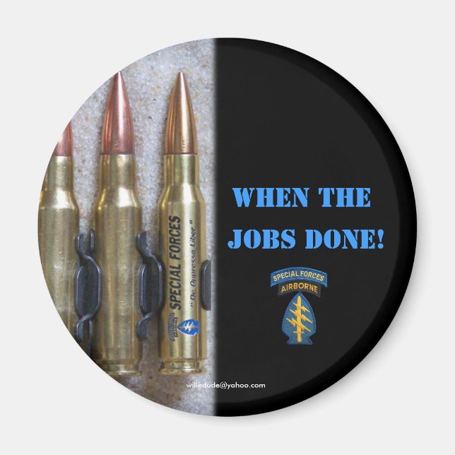 Imán grupo de fuerzas especiales boinas verdes sfg sf (Frente)