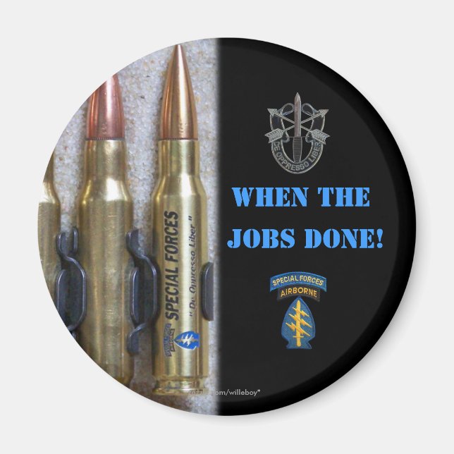 Imán grupo de fuerzas especiales vets iraq Magnet green (Frente)