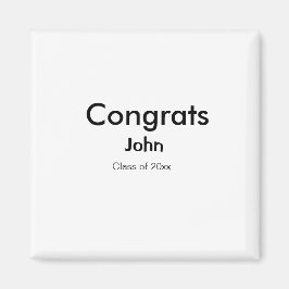 Imán grupo de graduados agregar nombre congrats fecha a