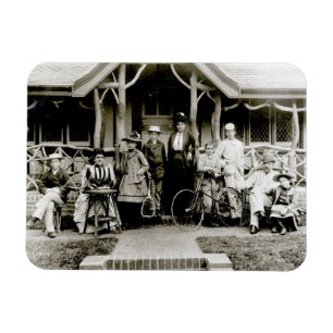Imán Grupo de la Familia, c.1900 (foto b/w)
