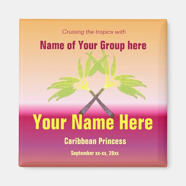 Imán Grupo de palmas cruzadas[ Crucero (Frente)