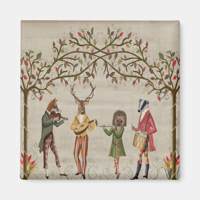 Imán Grupo de ratones de animales de Woodland (Frente)