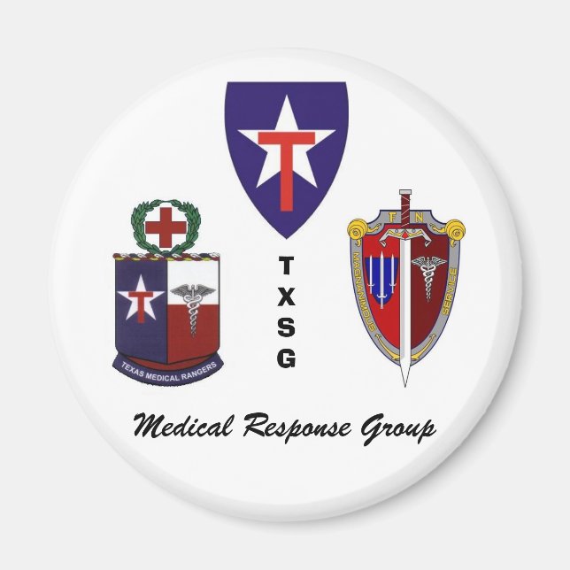 Imán Grupo de respuesta médica de TXSG (Frente)
