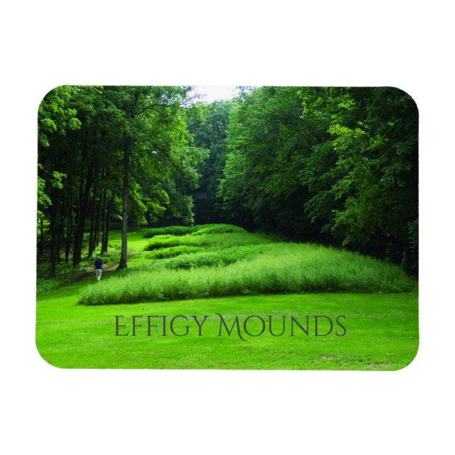 Imán Grupo De Rondas De Oso En Marcha, Efigie Mounds, I (Horizontal)