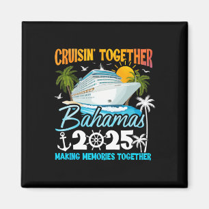Imán Grupo Escuadrón de Cruise Familiar 2025 de Bahamas